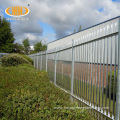 Euro style galvanized metal high security palisade fencing